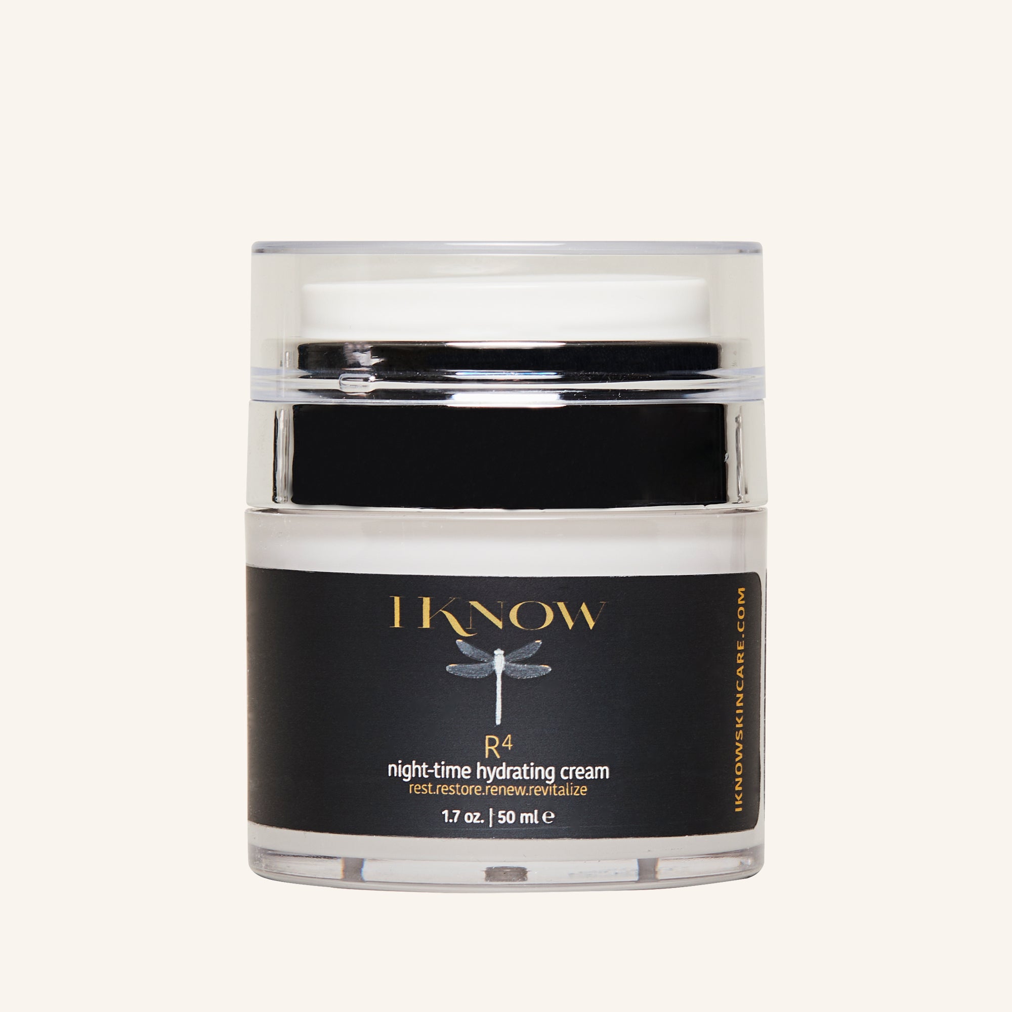 IKNOW R4 Night-time Hydrating Cream replenishes dry skin and boosts suppleness